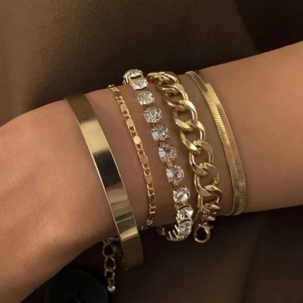 Gold Bracelet Set